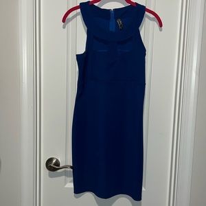 Cute! Royal blue dress!